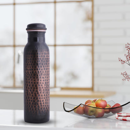 Copper Water Bottles for Drinking Water for Men Women - Pure Copper Ayurvedic Water Bottle Drinking Jug - Copper Vessel Dispenser - 33 Ounces