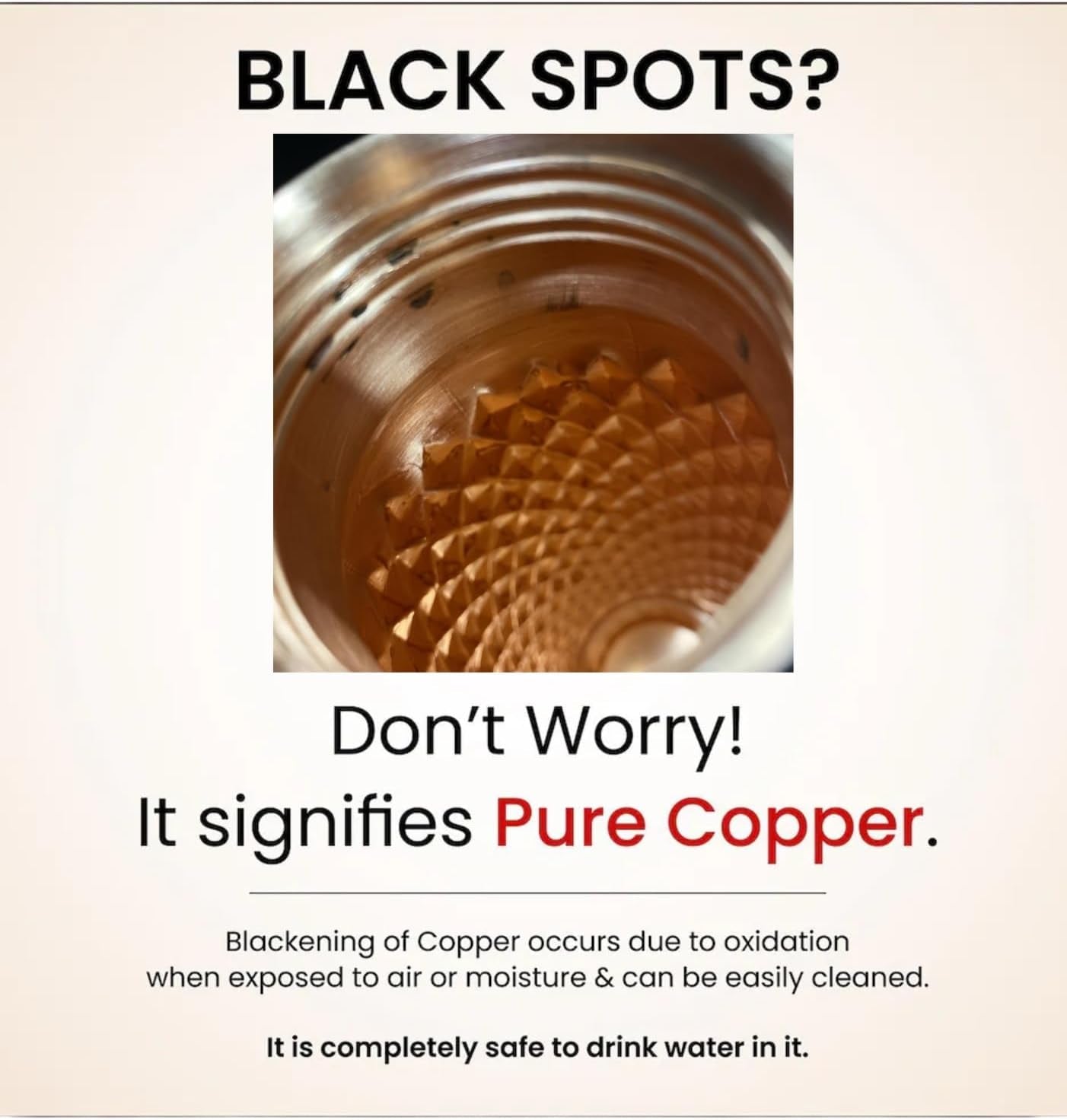 Copper Water Bottles for Drinking Water for Men Women - Pure Copper Ayurvedic Water Bottle Drinking Jug - Copper Vessel Dispenser - 33 Ounces